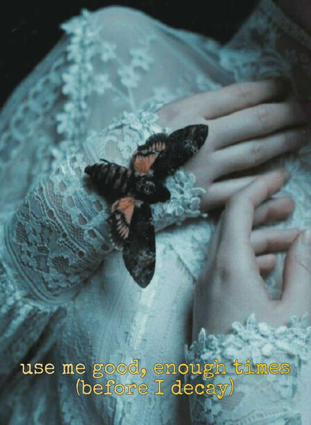 use me good, enough times (before i decay) graphic