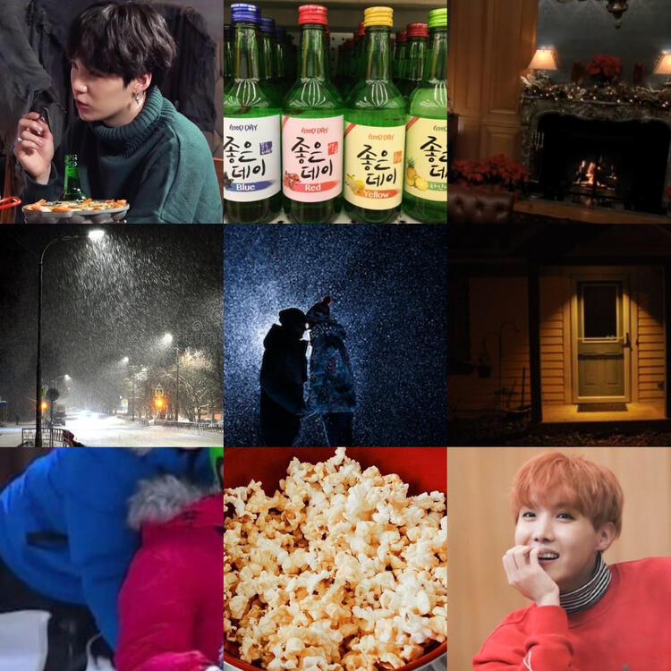 Hyung, (Baby,) It's Cold Outside moodboard